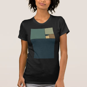 T-shirt Le rapport d'or ajuste (les neutres)