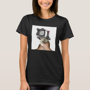 T-shirt Le rat gras mignon est attrapé mème