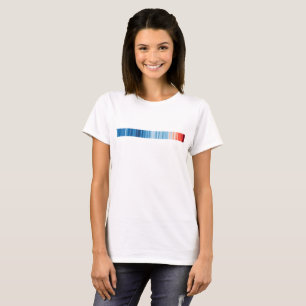 T-shirt Le réchauffement efface le changement climatique. 