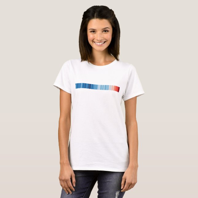 T-shirt Le réchauffement efface le changement climatique.  (Devant entier)
