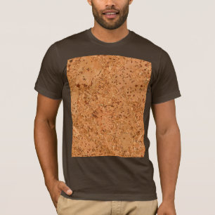 T-shirt Le regard du grain en bois de noeud de liège de
