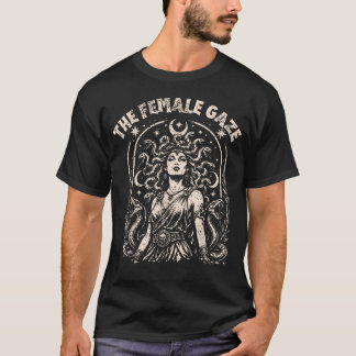 T-shirt Le regard féminin Medusa vintage féministe