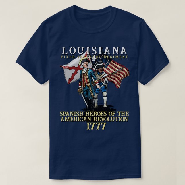 T-shirt Le Régiment d’infanterie fixe de la Louisiane (HON (Design devant)