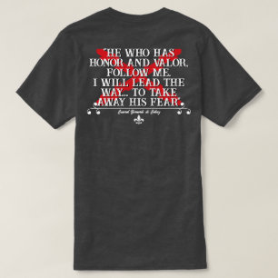 T-shirt Le Régiment d’infanterie fixe de la Louisiane (HON