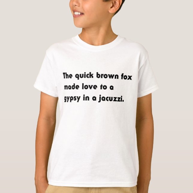 T-shirt Le Renard Brown... Gypsy Jacuzzi Pangram Tee (Devant)