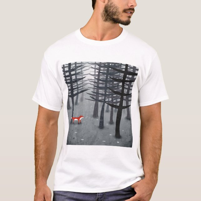 T-shirt Le renard et la forêt (Devant)