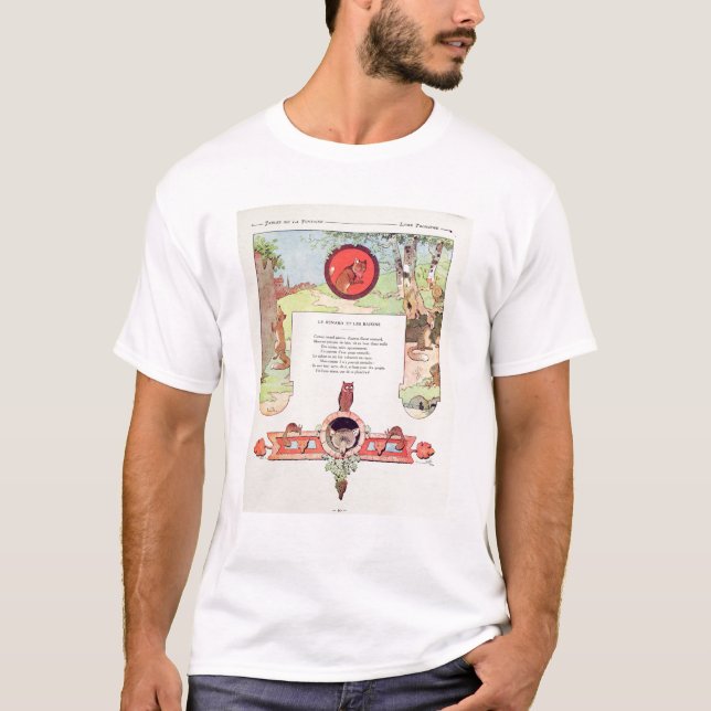 T-shirt Le renard et les raisins (Devant)