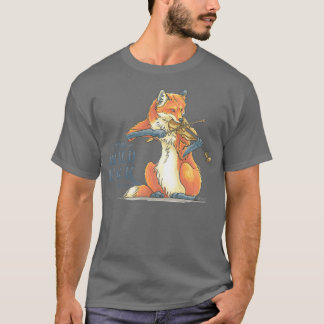 T-shirt Le renard folk sauvage sur Fiddle