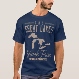 T-shirt Le requin des Grands Lacs Gratuit Non salé