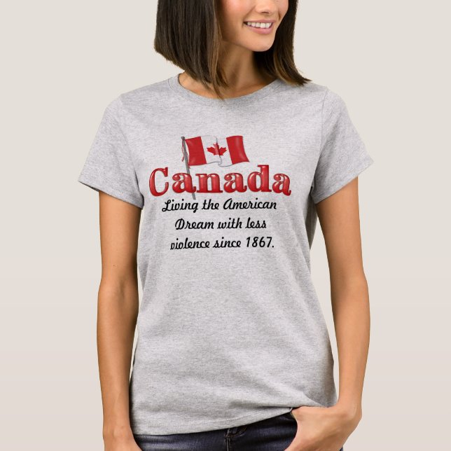 T-shirt Le rêve canadien (Devant)