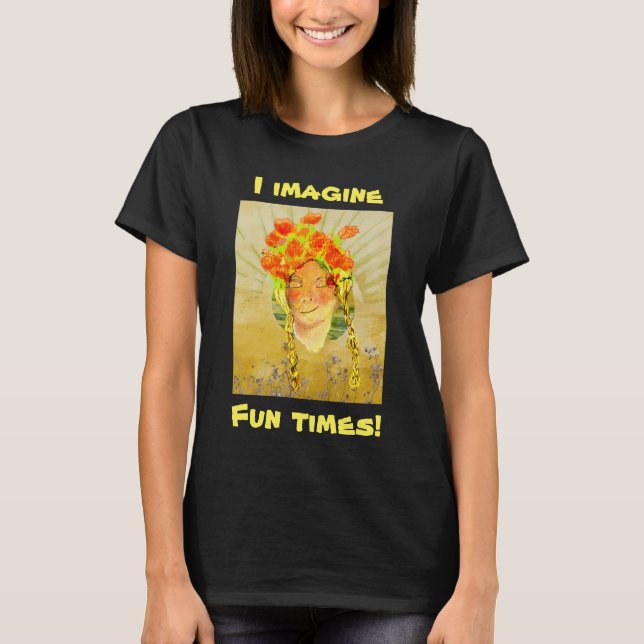 T-shirt Le rêve d'une femme personnalise l'attraction posi (Devant)