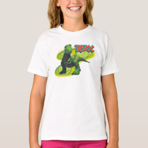 T-shirt Le Rex de Toy Story est debout avec un visage sour