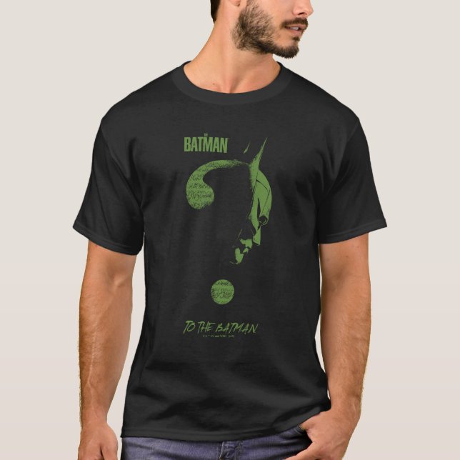 T-shirt Le Riddler "To the Batman" Question Mark (Devant)