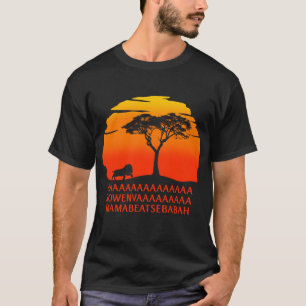 T-shirt Le roi africain Lion BAAA SOWENYAAA