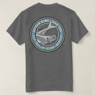 T-shirt Le Roi argenté Charters Blue