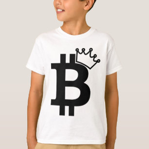 T-shirt Le Roi Black Logo Design de Bitcoin