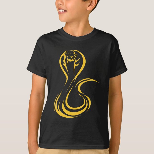 T-shirt Le Roi cobra dans le style chic de dessin (Devant)