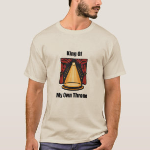 T-shirt Le Roi De Mon Propre Trône Hommes Émancipation Con