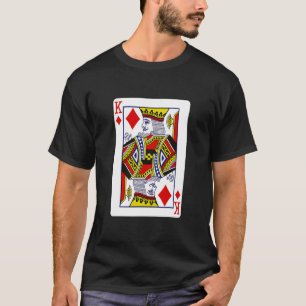 T-shirt Le Roi Des Diamants Jouer Des Cartes Costume D'Hal