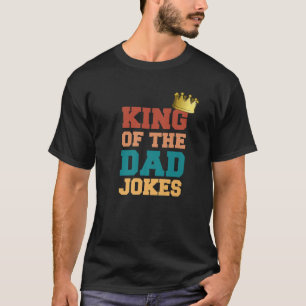 T-shirt Le Roi Du Papa Blague Papa Puns Couronne Heureux A