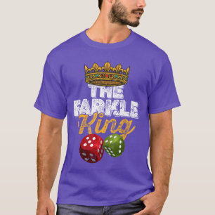 T-shirt Le roi Farkle Farkle jeu de dés ami drôle vint