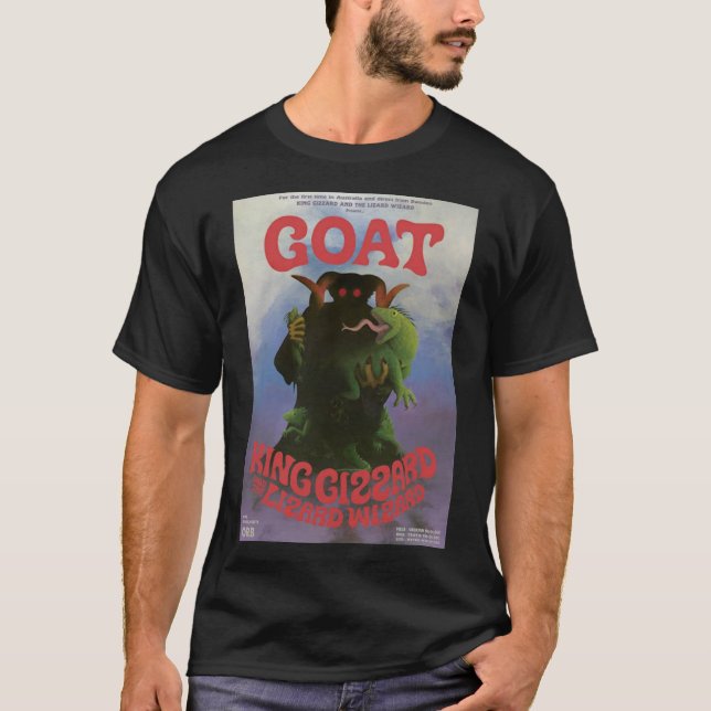 T-shirt Le Roi Gizzard Et Le Lézard Wizard Nouveau Tour Ar (Devant)
