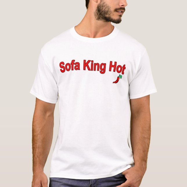 T-shirt Le Roi Hot (piment) de sofa (Devant)