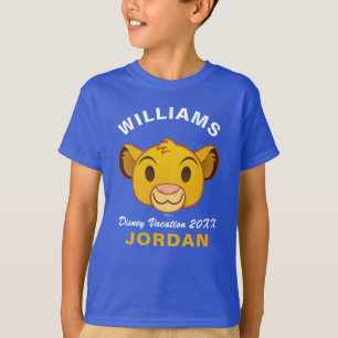 T-shirt Le Roi Lion  Simba Emoji - Vacances en famille