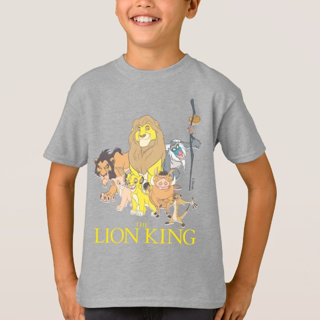 T-shirt Le Roi Lion| Titre et caractères (Devant)