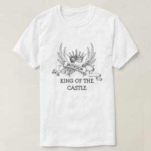 T-shirt Le Roi Personnalisé De La Fête des pères Du Châtea
