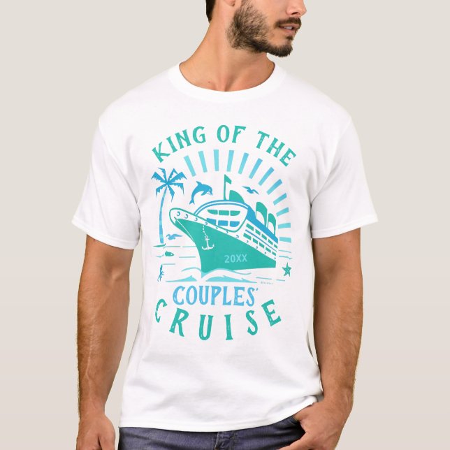 T-shirt Le Roi personnalisé par vacances V2 de bateau de (Devant)