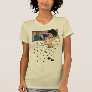 T-shirt Le rose d'or