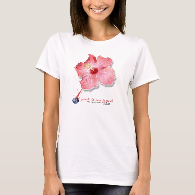 T-shirt le rose est notre ami (Devant)