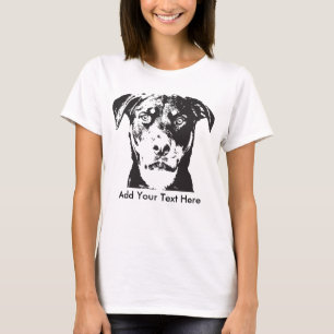 T-shirt Le rottweiler ajoutent votre texte