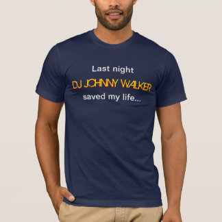 T-shirt Le rouge de marcheur de type du DJ de la nuit
