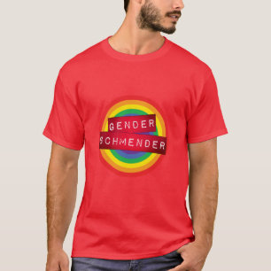 T-shirt Le rouge "de Schmender de genre" a gravé le type