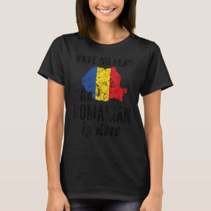 T-shirt Le Roumain est ici Roumanie Drapeau Roots Roumains