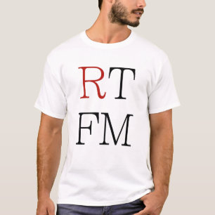 T-shirt Le RTFM a lu la pièce en t fraîche f*cking de