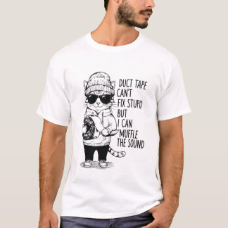 T-shirt Le ruban adhésif ne peut pas réparer un idiot mais