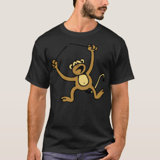 T-shirt Le rythme des tambours de singe et définit le ryth
