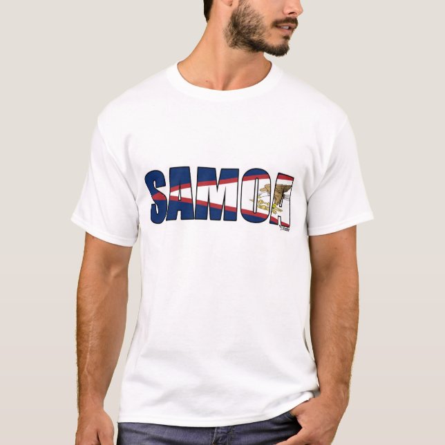 T-shirt Le Samoa (drapeau des Samoa américaines) (Devant)