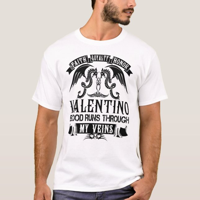 T-shirt Le Sang De VALENTINO Traverse Mes Veines (Devant)