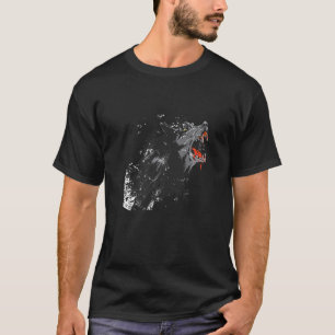 T-shirt Le sang de Werewolf hurle d'horreur déplaisante ef