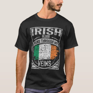 T-shirt Le Sang Irlandais Traverse Mes Veines
