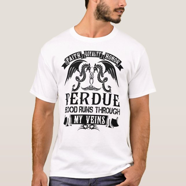 T-shirt Le Sang PERDUE Traverse Mes Veines (Devant)