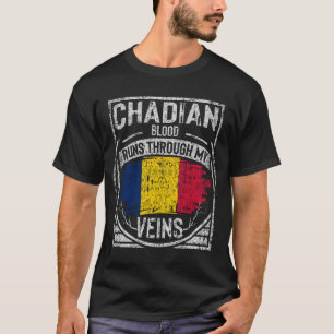 T-shirt Le Sang Tchadien Traverse Mes Veines