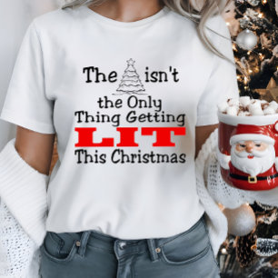 T-shirt Le sapin de Noël n'est pas la seule chose illuminé