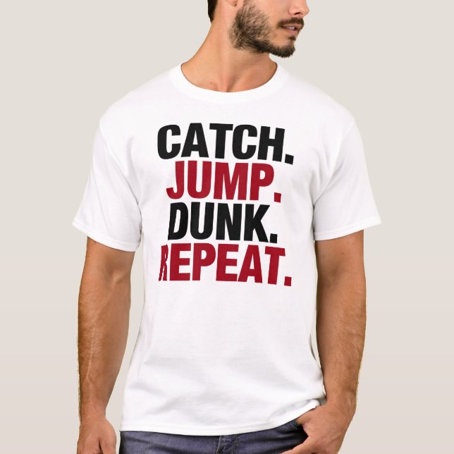 T-shirt Le saut de crochet trempent la répétition (Devant)