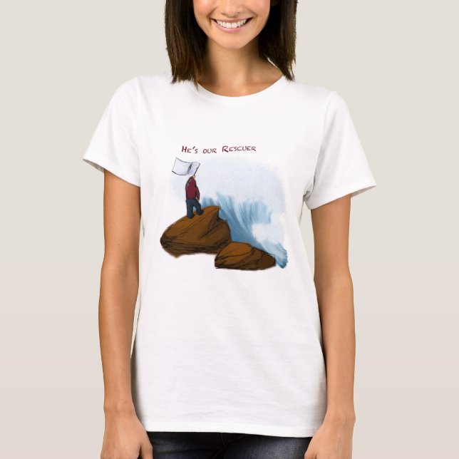 T-shirt Le sauveteur de la femme Stylisé T (Devant)