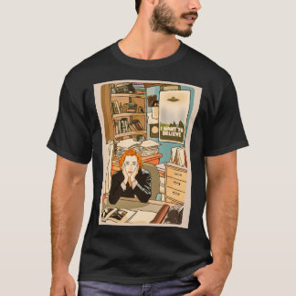 T-shirt Le sceptique Dana Scully dans le bureau de Mulder